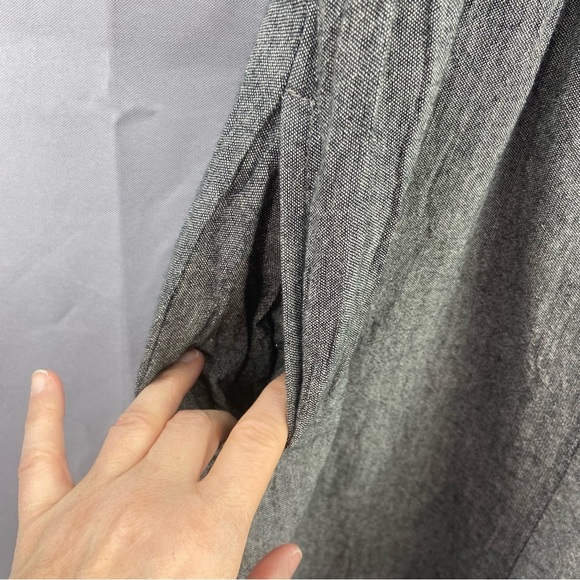 Gray Smocked 100% Cotton Harem Pants Size Small Made in Nepal - Picture 5 of 7